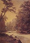Albert Bierstadt Canvas Paintings - Lower Yosemite Valley